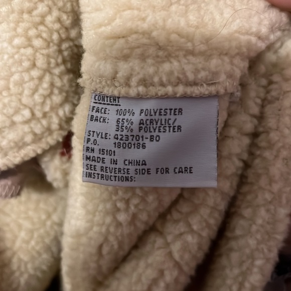 Panache Beige Faux Suede Floral Embroidered Jacket with Toggle Buttons - Picture 7 of 8